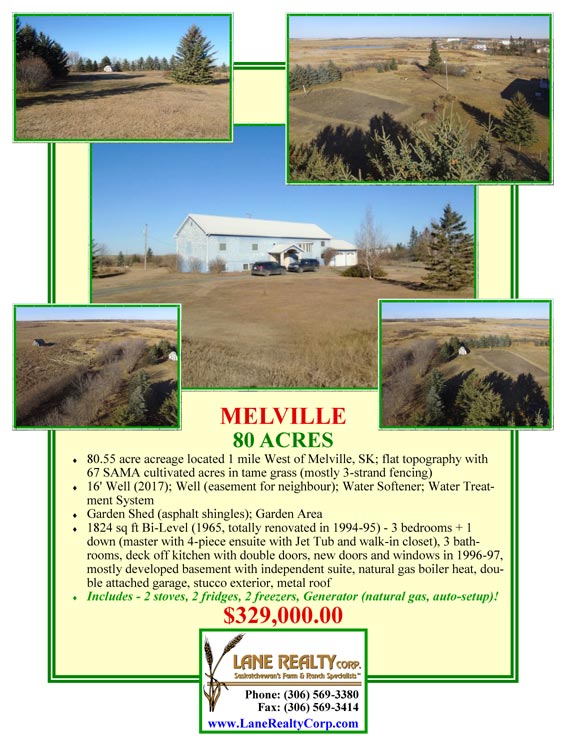 East Central Saskatchewan Farmland, Farms, and Ranches for Sale
