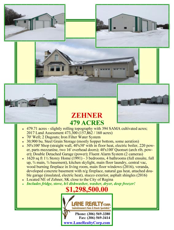 East Central Saskatchewan Farmland, Farms, and Ranches for Sale