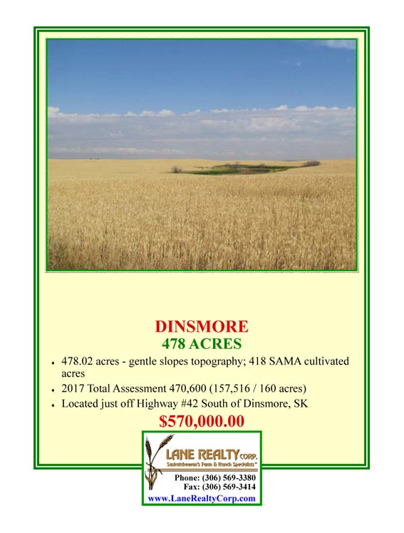 West Central Saskatchewan Farmland, Farms, and Ranches for Sale