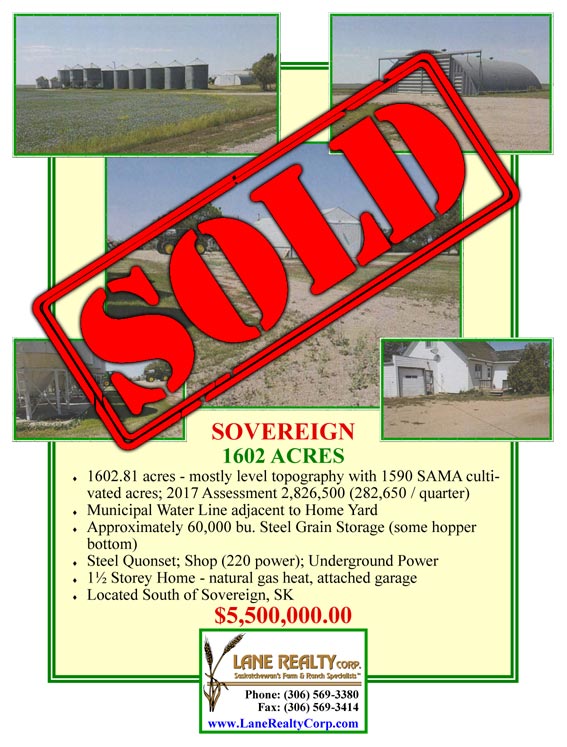 West Central Saskatchewan Farmland, Farms, and Ranches for Sale